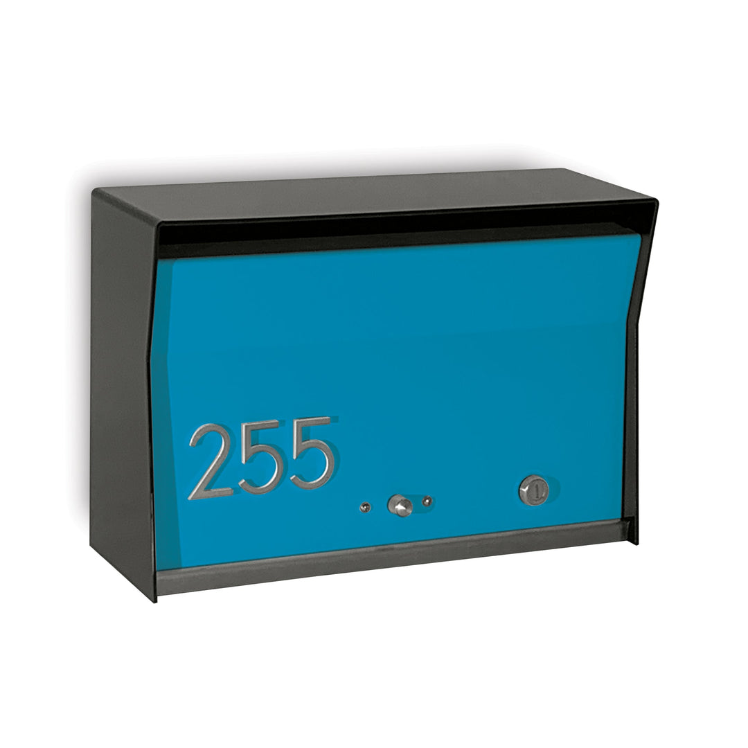 Locking Wall Mounted Mailbox - Brown