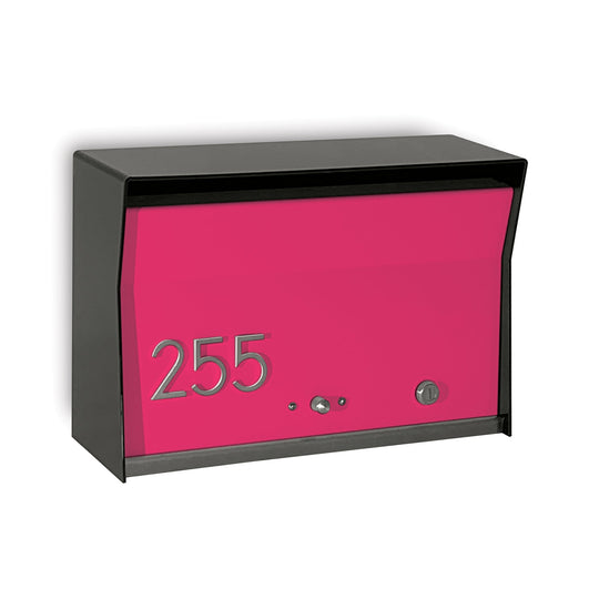 Locking Wall Mount Mailbox - Matte Black