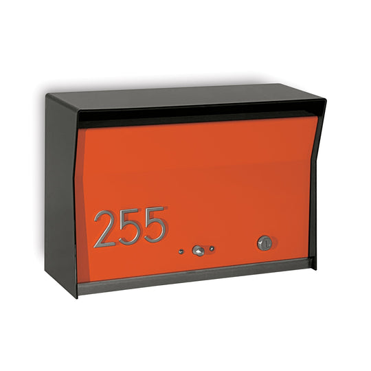Locking Wall Mounted Mailbox - Brown