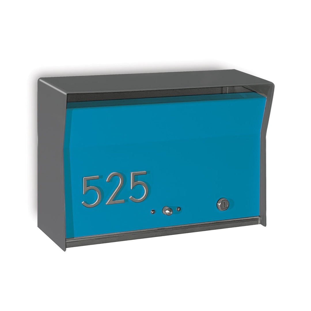 RetroBox Locking Wall Mount Mailbox