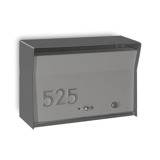 RetroBox Locking Wall Mount Mailbox