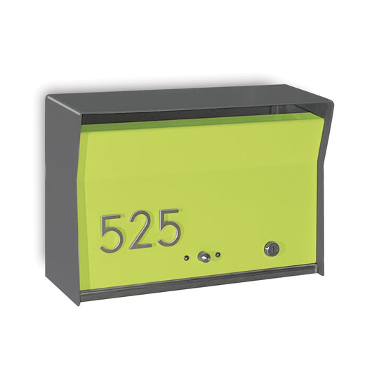 RetroBox Locking Wall Mount Mailbox