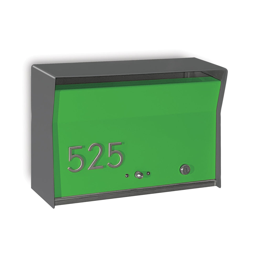 RetroBox Locking Wall Mount Mailbox