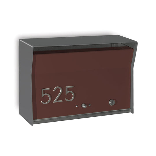 RetroBox Locking Wall Mount Mailbox