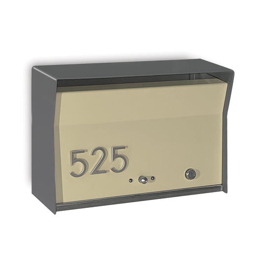 RetroBox Locking Wall Mount Mailbox