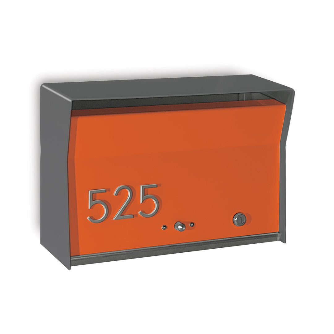 RetroBox Locking Wall Mount Mailbox