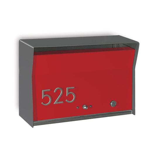 RetroBox Locking Wall Mount Mailbox