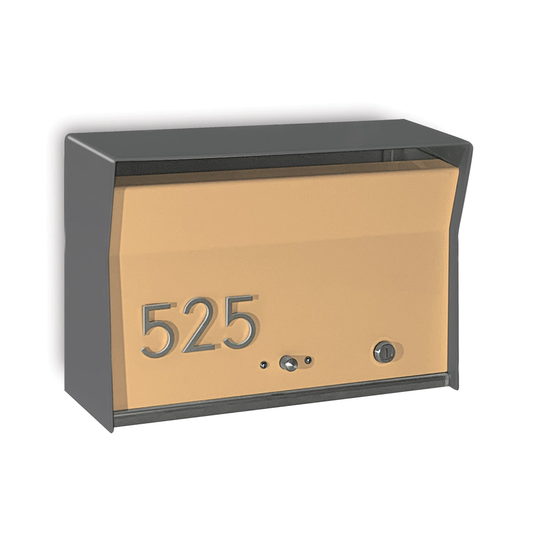 RetroBox Locking Wall Mount Mailbox