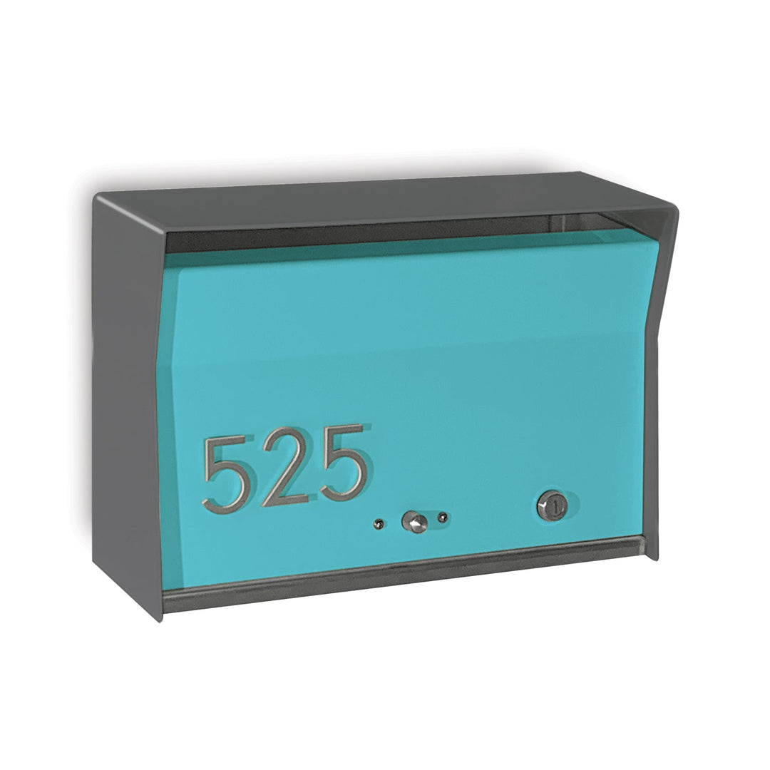 RetroBox Locking Wall Mount Mailbox