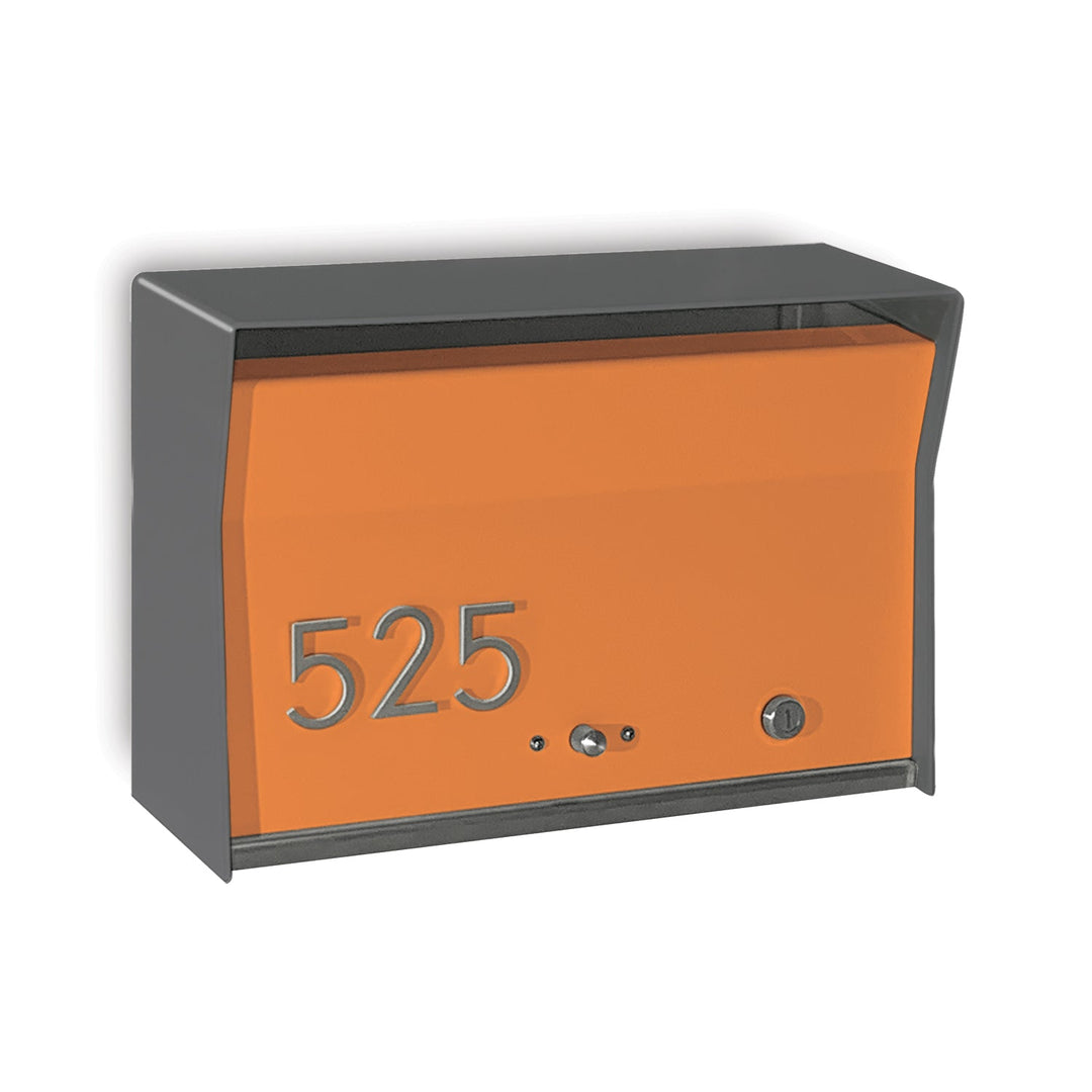 RetroBox Locking Wall Mount Mailbox
