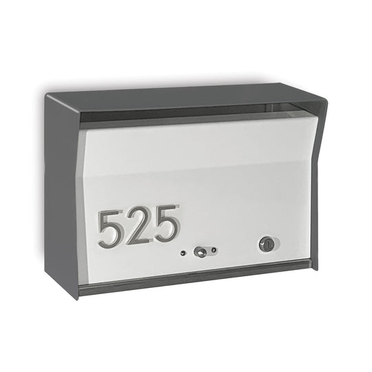 RetroBox Locking Wall Mount Mailbox