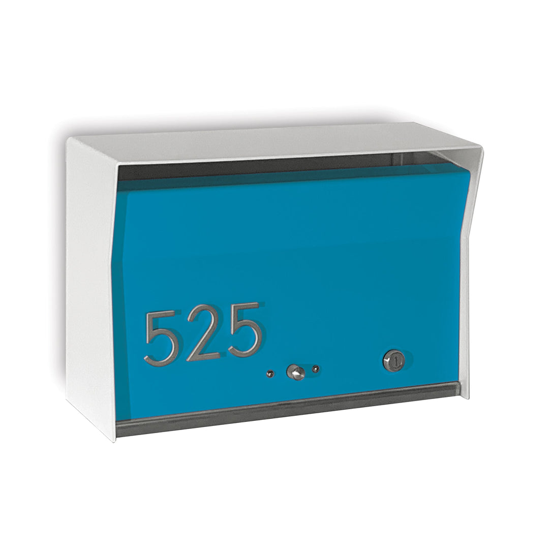 Locking Wall Mount Mailbox - White