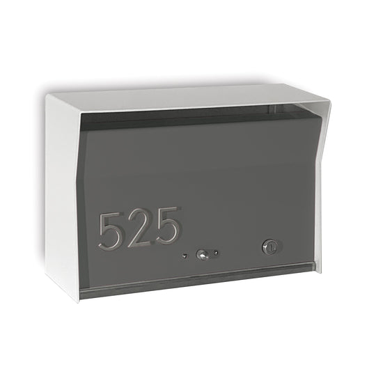 Locking Wall Mount Mailbox - White