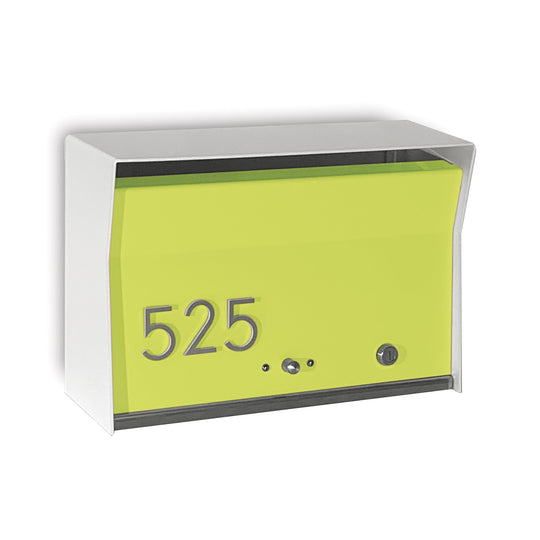 Locking Wall Mount Mailbox - White