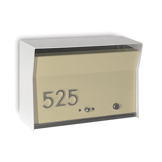 Locking Wall Mount Mailbox - White