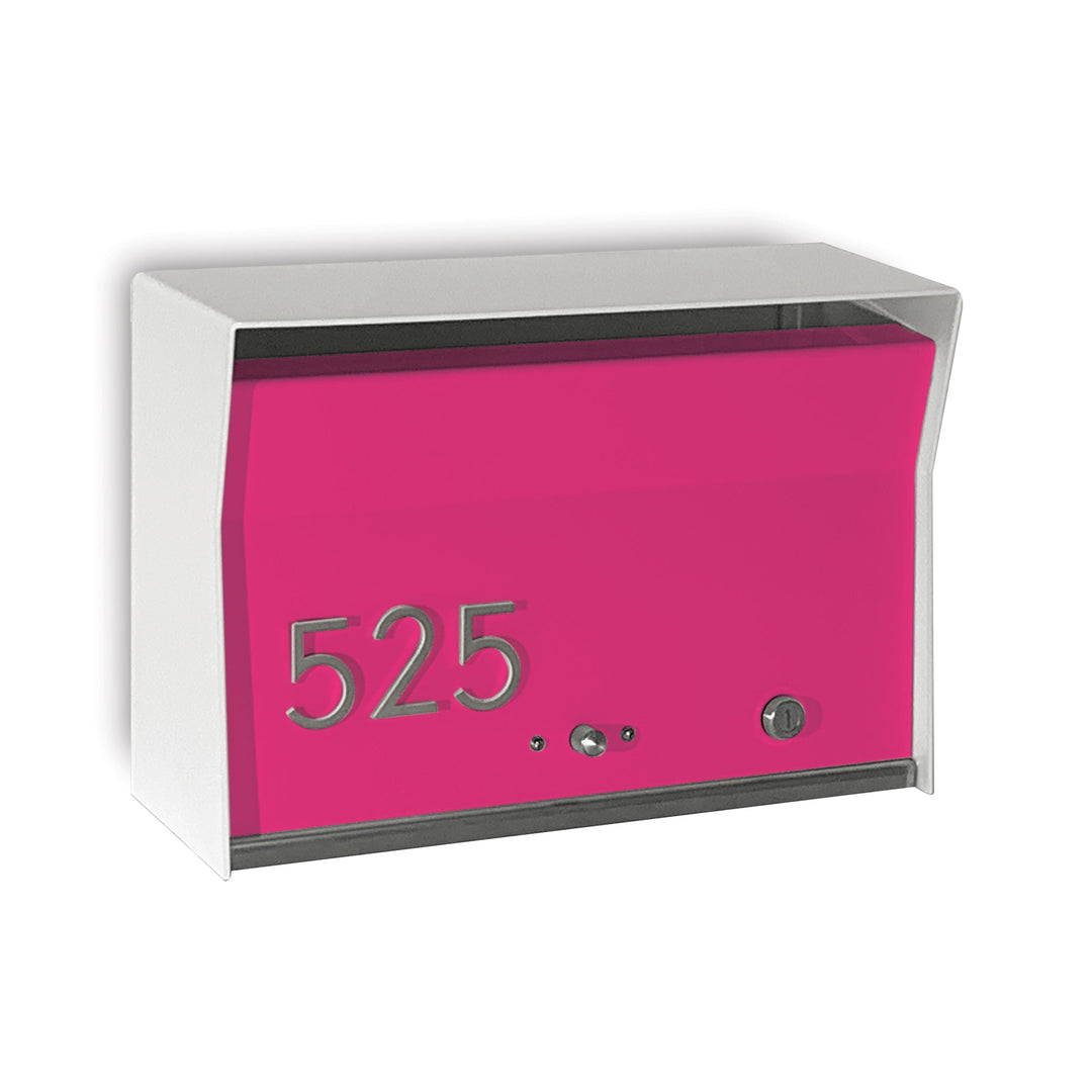Locking Wall Mount Mailbox - White