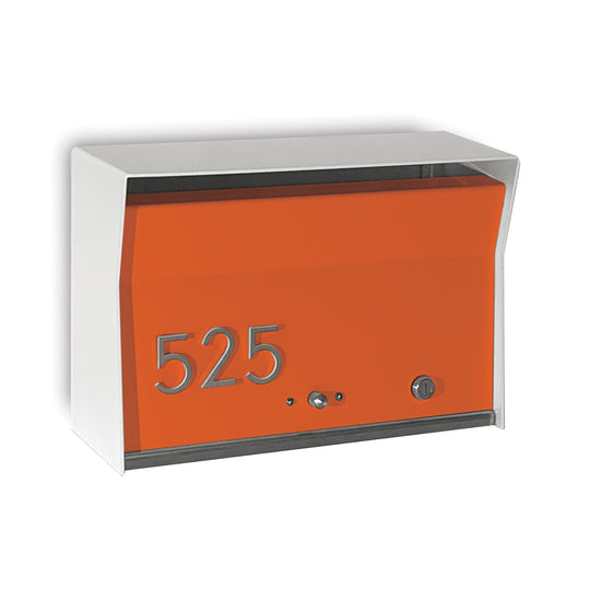 Locking Wall Mount Mailbox - White