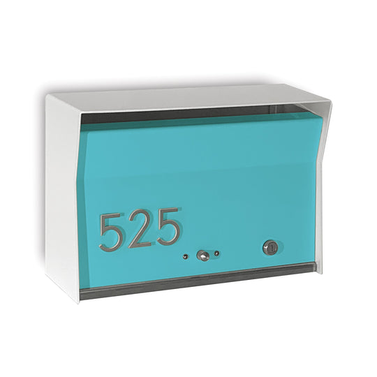 Locking Wall Mount Mailbox - White