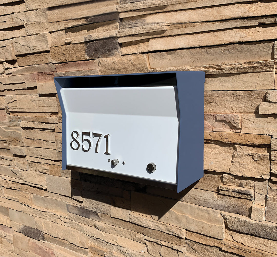 RetroBox Locking Wall Mount Mailbox