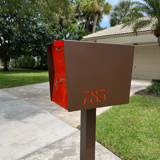 UpTown Box Locking Package Dropbox - Coconut Exterior Color