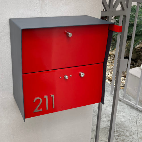 Locking Package Wall Mount Mailbox - Brown