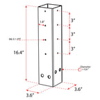 Mail Boss Post Depth Extender (12"), photo 6 of 6