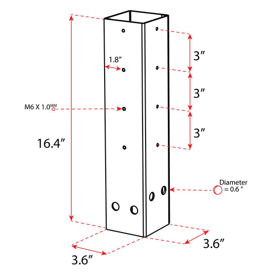 Mailbox Post Depth Extender