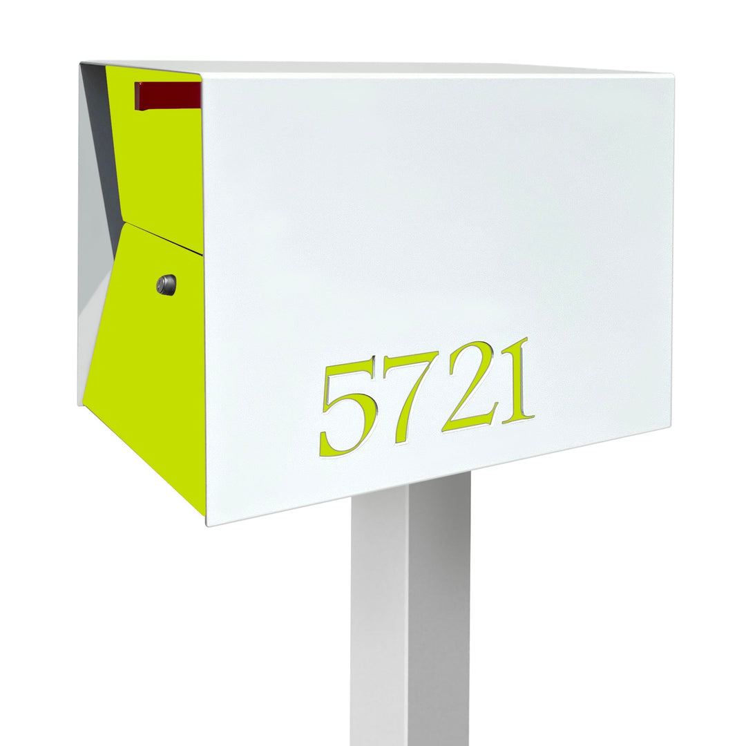 The UpTown Box Locking Package Dropbox in - White Exterior Color