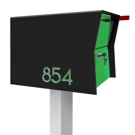 The Retrobox Locking Package Dropbox in - Black Exterior Color
