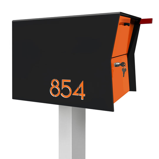 The Retrobox Locking Package Dropbox in - Black Exterior Color