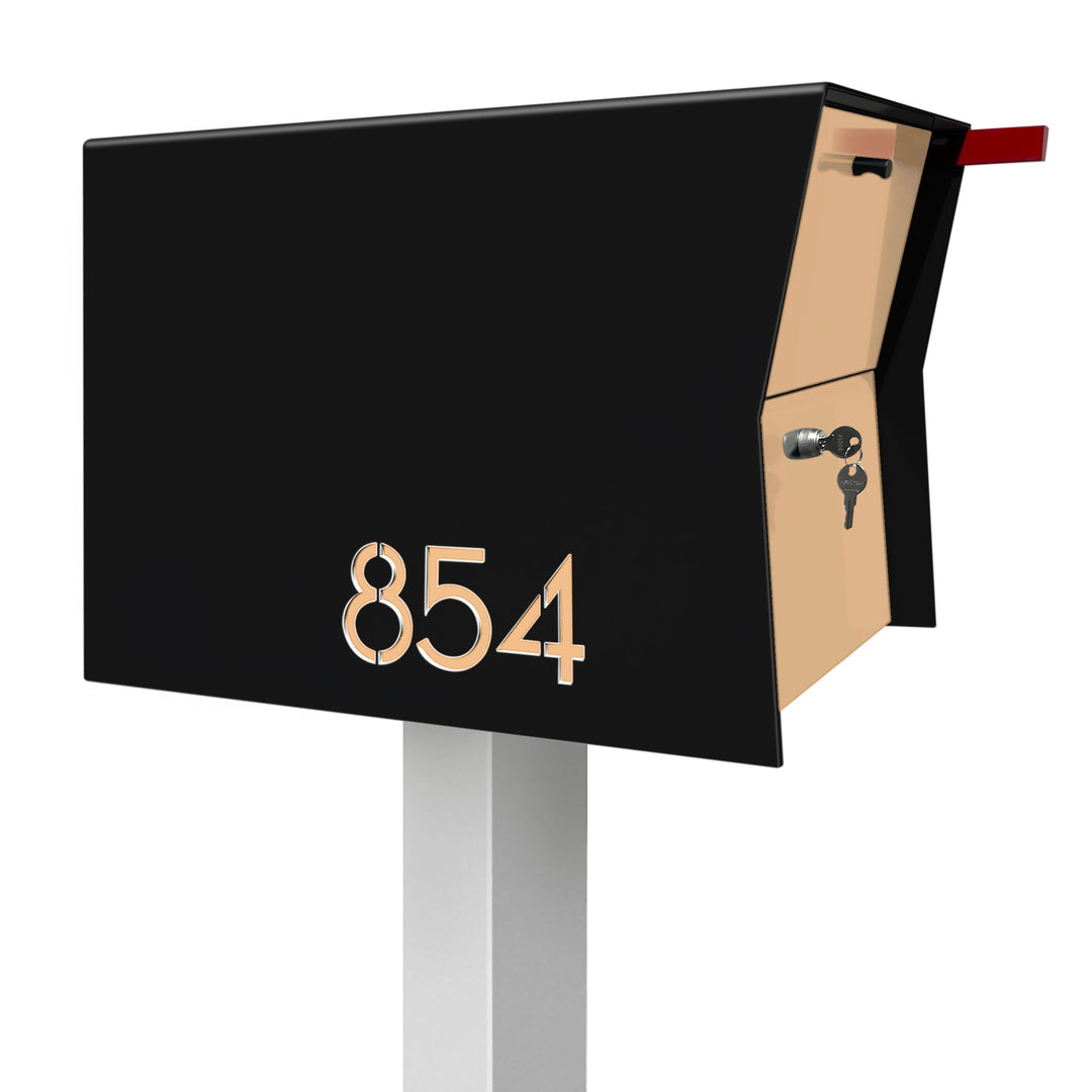 The Retrobox Locking Package Dropbox in - Black Exterior Color