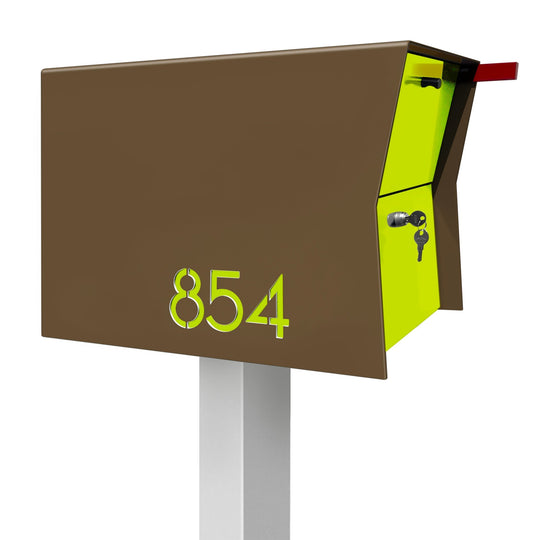 The Retrobox Locking Package Dropbox in - Coconut Exterior Color