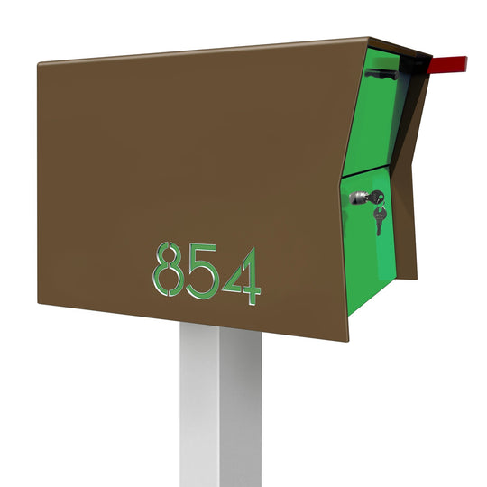 The Retrobox Locking Package Dropbox in - Coconut Exterior Color