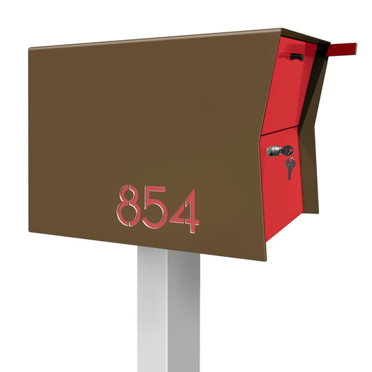 The Retrobox Locking Package Dropbox in - Coconut Exterior Color