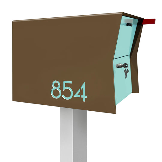 The Retrobox Locking Package Dropbox in - Coconut Exterior Color