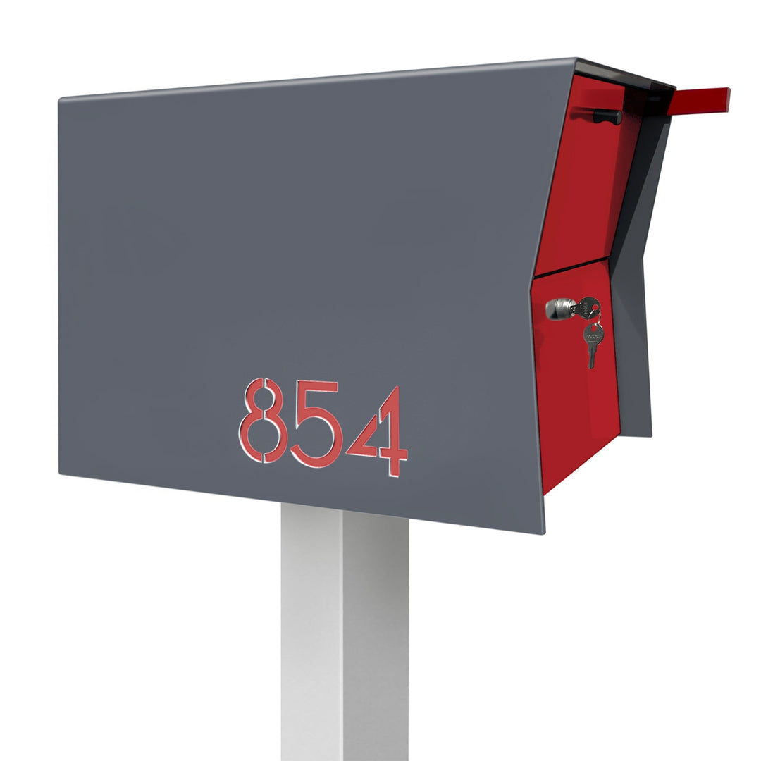 The Retrobox Locking Package Dropbox in - Gray Exterior Color
