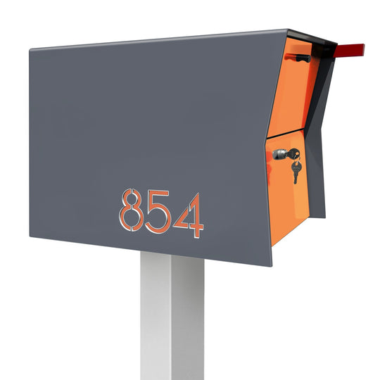 The Retrobox Locking Package Dropbox in - Gray Exterior Color