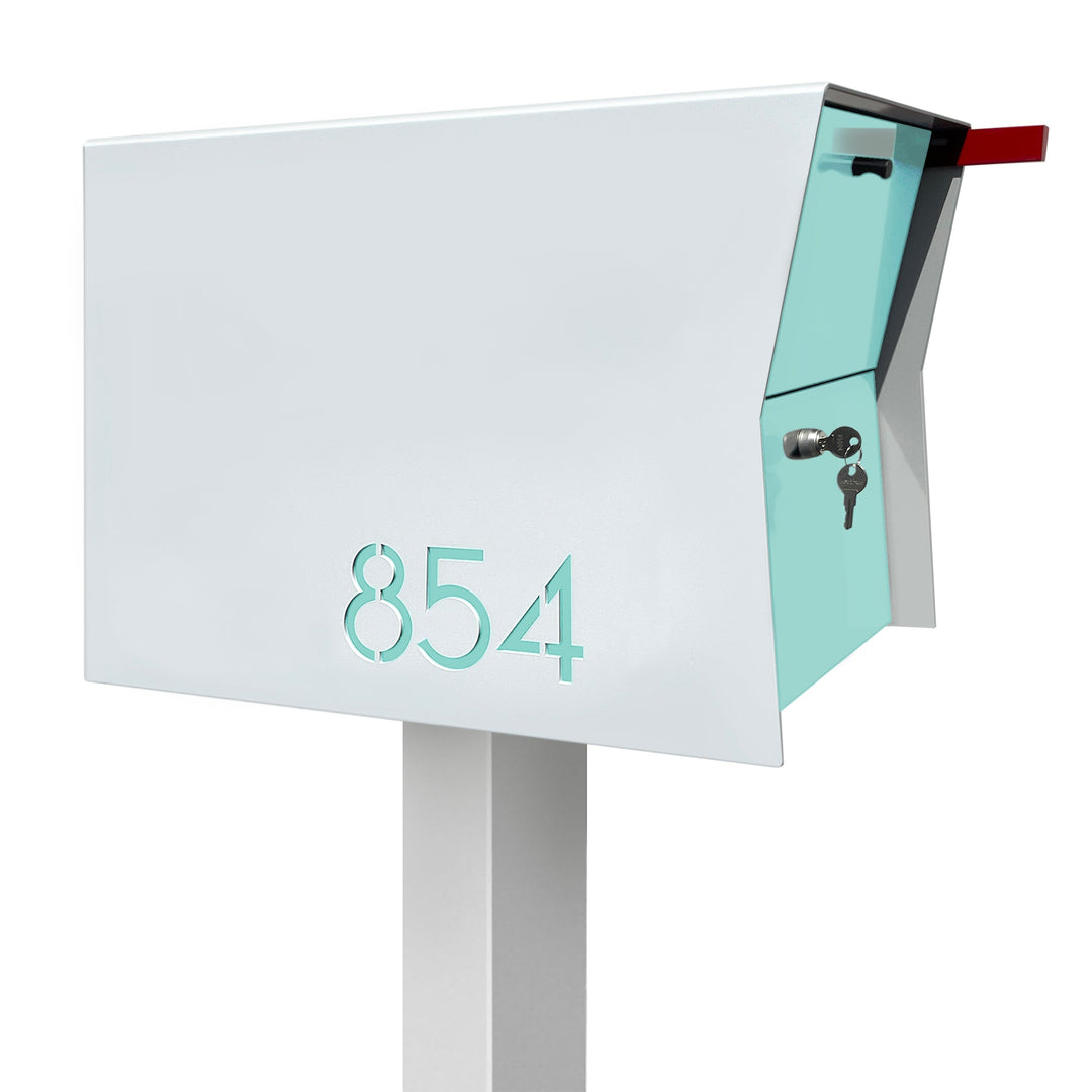 The Retrobox Locking Package Dropbox - White Exterior Color