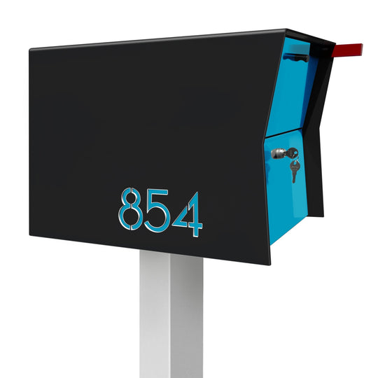 The Retrobox Locking Package Dropbox in - Black Exterior Color