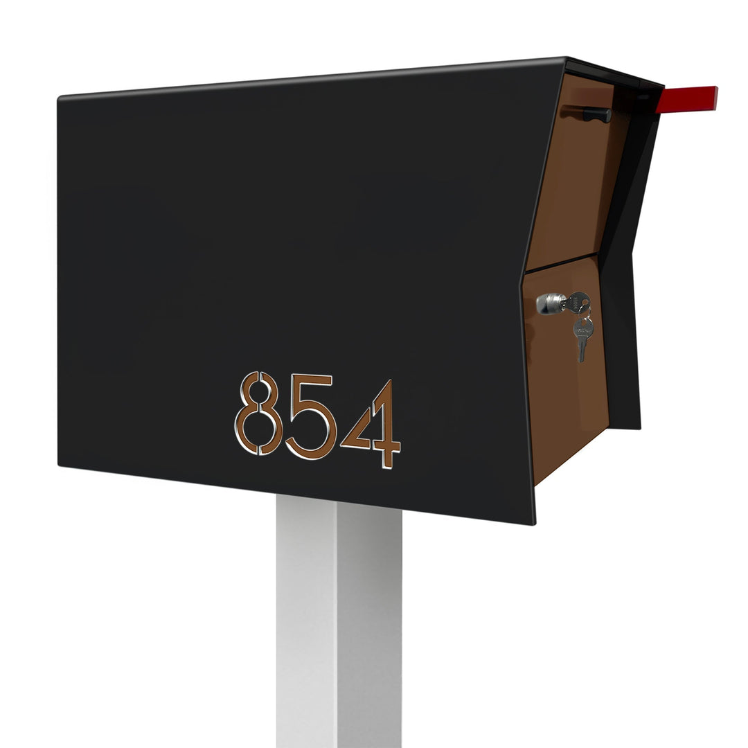 The Retrobox Locking Package Dropbox in - Black Exterior Color