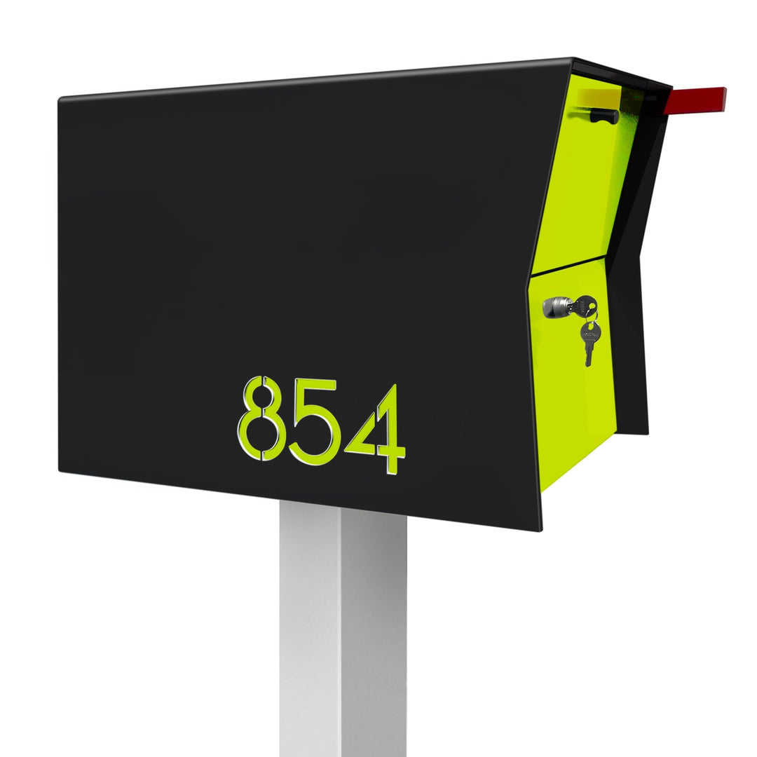 The Retrobox Locking Package Dropbox in - Black Exterior Color