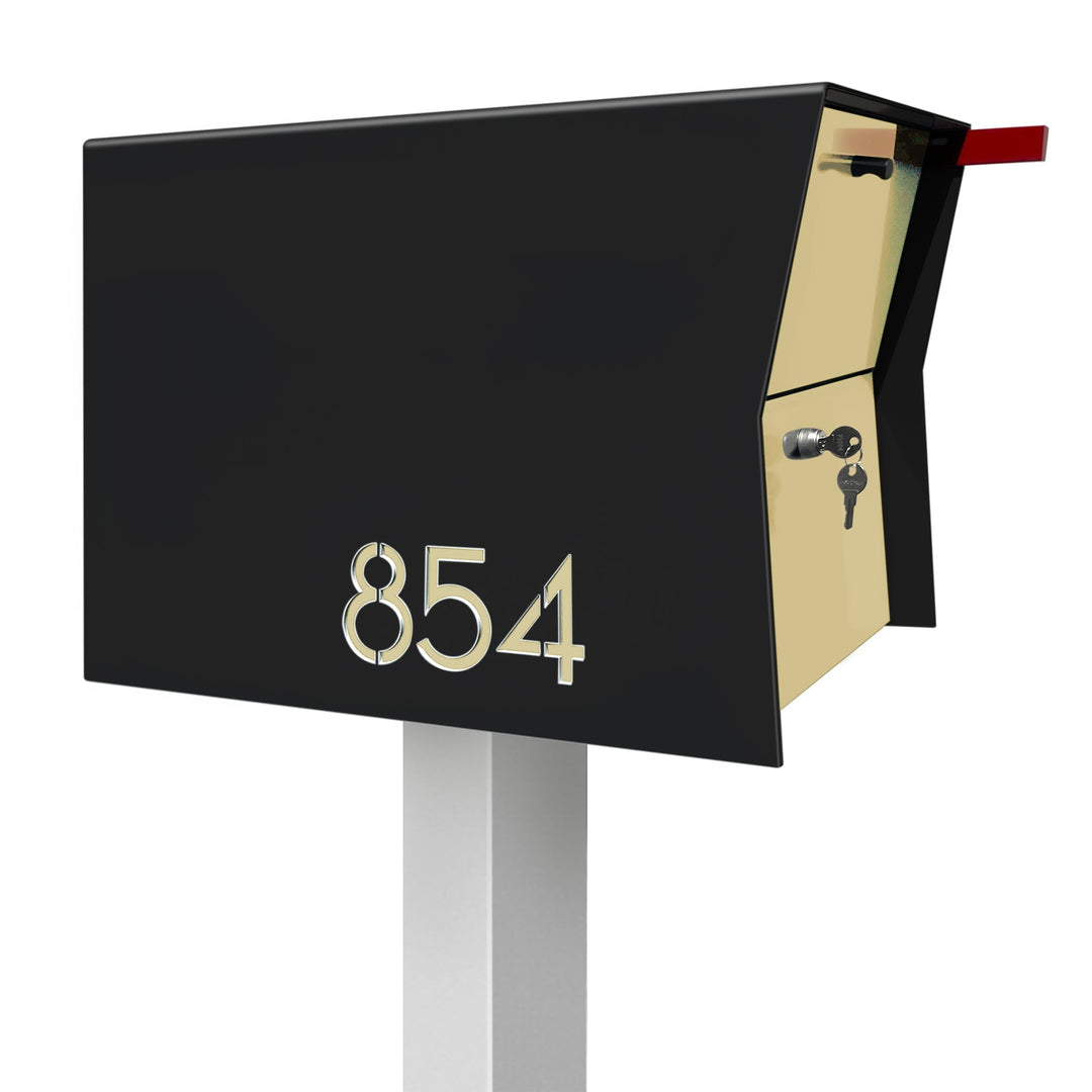 The Retrobox Locking Package Dropbox in - Black Exterior Color