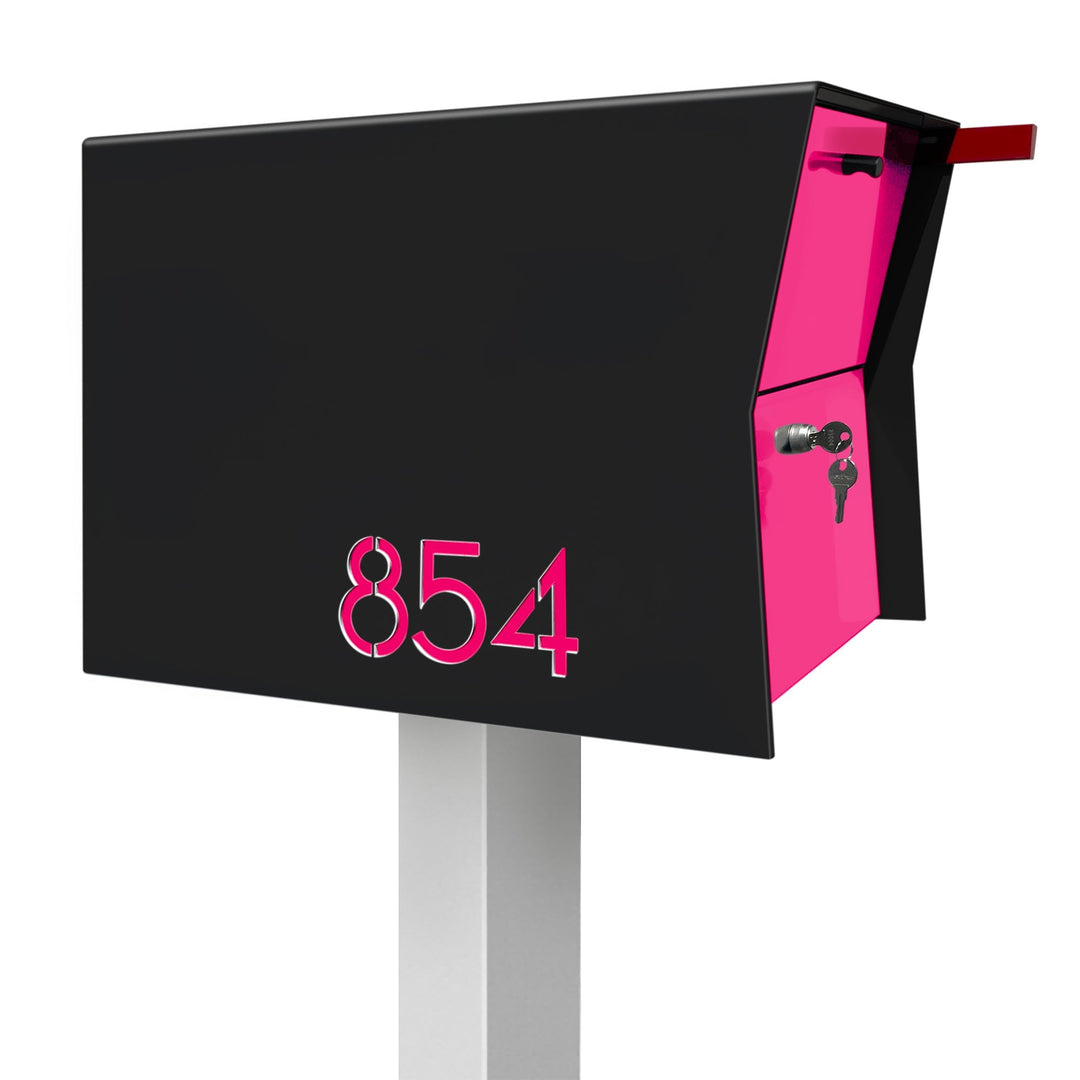 The Retrobox Locking Package Dropbox in - Black Exterior Color