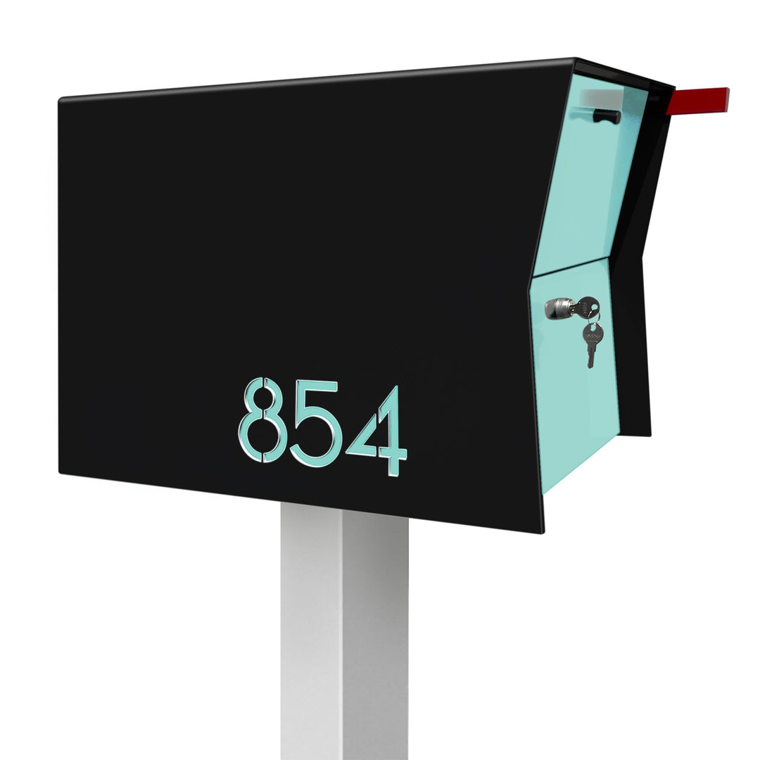 The Retrobox Locking Package Dropbox in - Black Exterior Color