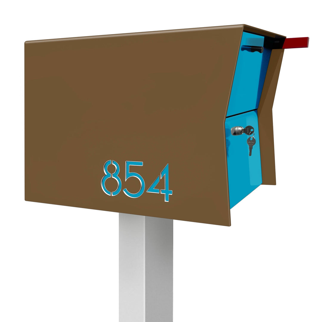 The Retrobox Locking Package Dropbox in - Coconut Exterior Color