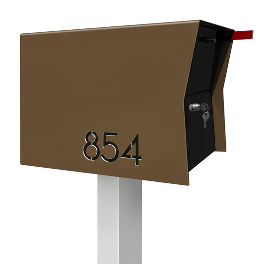 The Retrobox Locking Package Dropbox in - Coconut Exterior Color