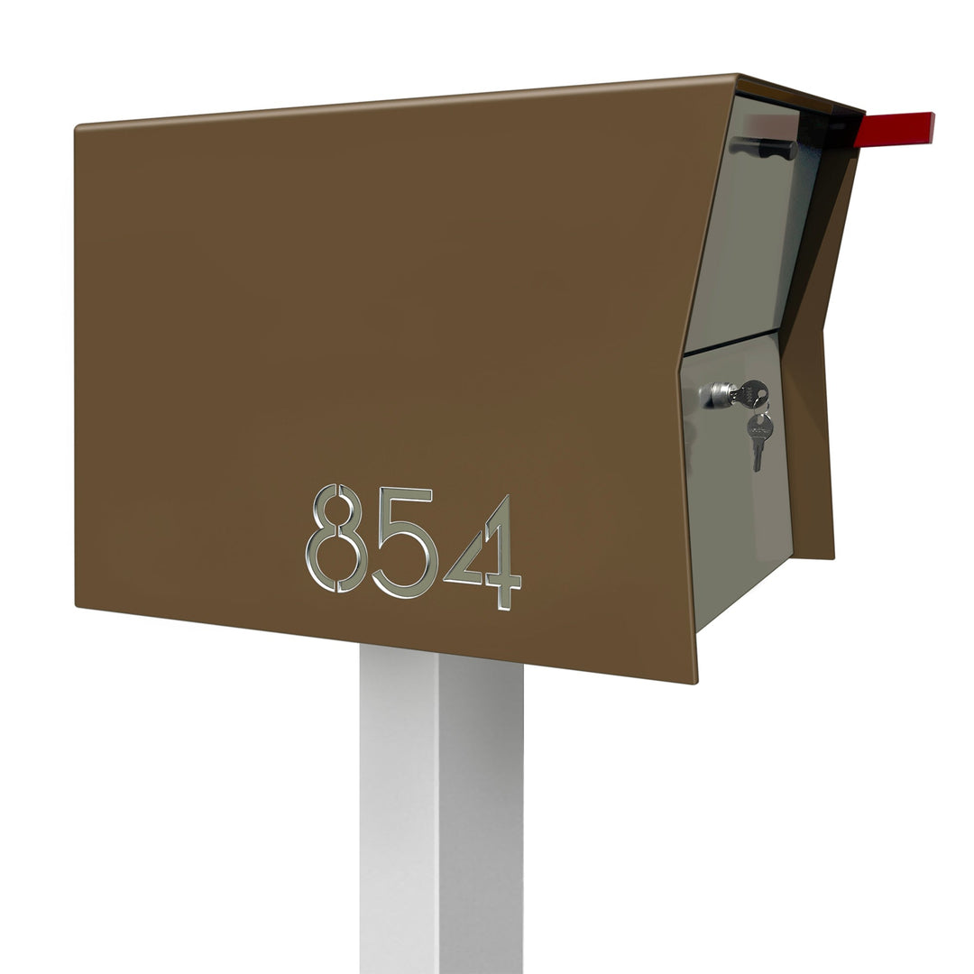 The Retrobox Locking Package Dropbox in - Coconut Exterior Color