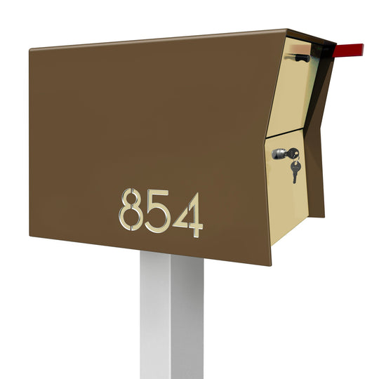 The Retrobox Locking Package Dropbox in - Coconut Exterior Color