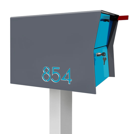 The Retrobox Locking Package Dropbox in - Gray Exterior Color