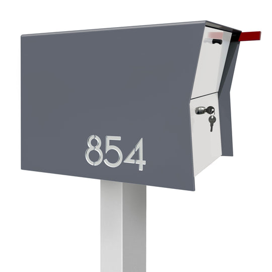 The Retrobox Locking Package Dropbox in - Gray Exterior Color